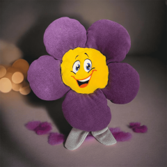 Peluş Çiçek Mor