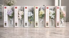 Tohana Oda Kokusu Seti 50 Ml Cam Şişe Lily-Rose-Levander-Sakura-Jasmine-Ocean Beyaz