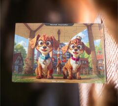 Inn Design 35 Parça Ahşap Puzzle Sevimli Hayvanlar