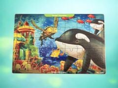 Inn Design 35 Parça Ahşap Puzzle Sevimli Hayvanlar