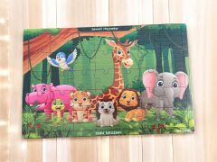 Inn Design 35 Parça Ahşap Puzzle Sevimli Hayvanlar