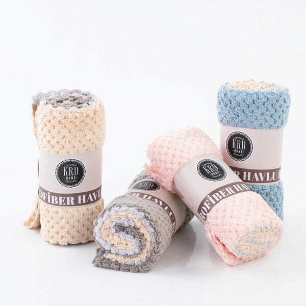 Krd Home Havlu Bez Mikrofiber 3 Lü Karışık Renkli