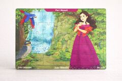 Inn Design 35 Parça Ahşap Puzzle Peri Masalı Karışık Renkli
