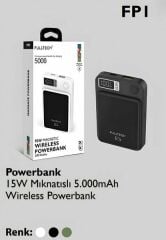 Fulltech Powerbank Wireless 15W Mıknatıslı 5.000mAh
