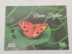 Has 15 Yaprak Resim Defter Küçük Boy Karton Kapak