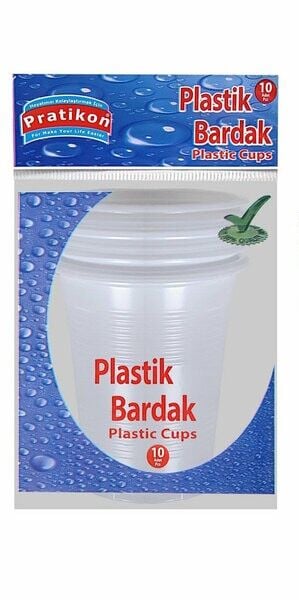 Pratikon Bardak Plastik 10 Lu Şeffaf