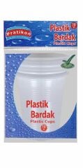 Pratikon Bardak Plastik 10 Lu Şeffaf