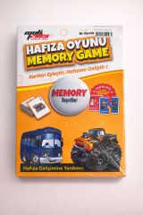 Moli Hafıza Oyunu Taşıtlar Karışık Renkli
