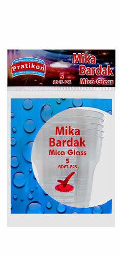 Pratikon Bardak Kristal Mika 5 Li Şeffaf