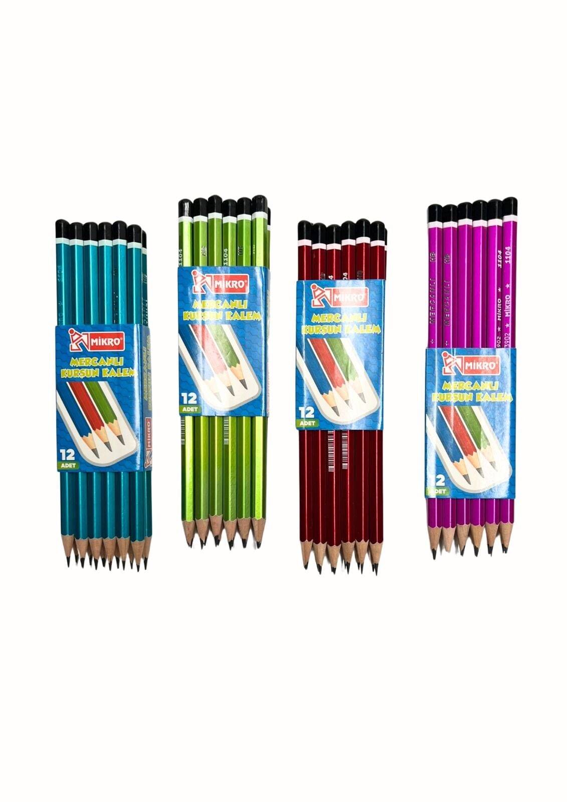 Mikro Mercanlı Kurşun Kalem 12 Adet
