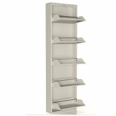 Şahbaz Ayakkabılık Metal 5 Katlı Krem