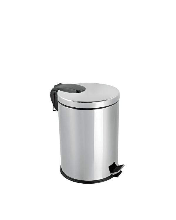 Flora Ft605 401 Mikro Paslanmaz 3 Lt Pedallı Çöp Kovası Gümüş
