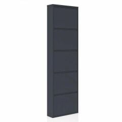 Şahbaz Ayakkabılık Metal 5 Katlı Antrasit