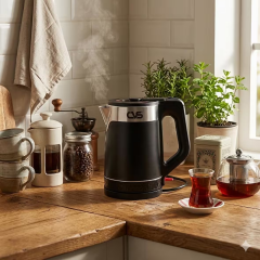 Cvs Rigate Çift Katmanlı Su Isıtıcı Kettle