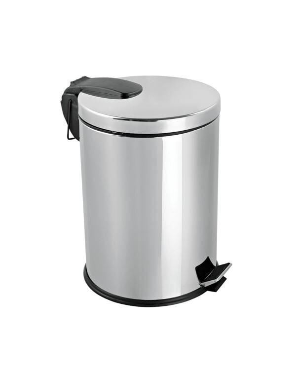 Flora Ft609 406 Mikro Paslanmaz 16 Lt Pedallı Çöp Kovası Gümüş