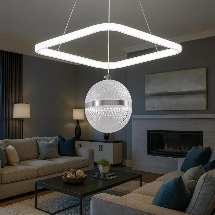 Avize Kare Lisa Tek Toplu