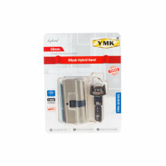 Ymk Kilit Bilyalı Barel Saten 68mm  Bilister Ambalaj Gümüş