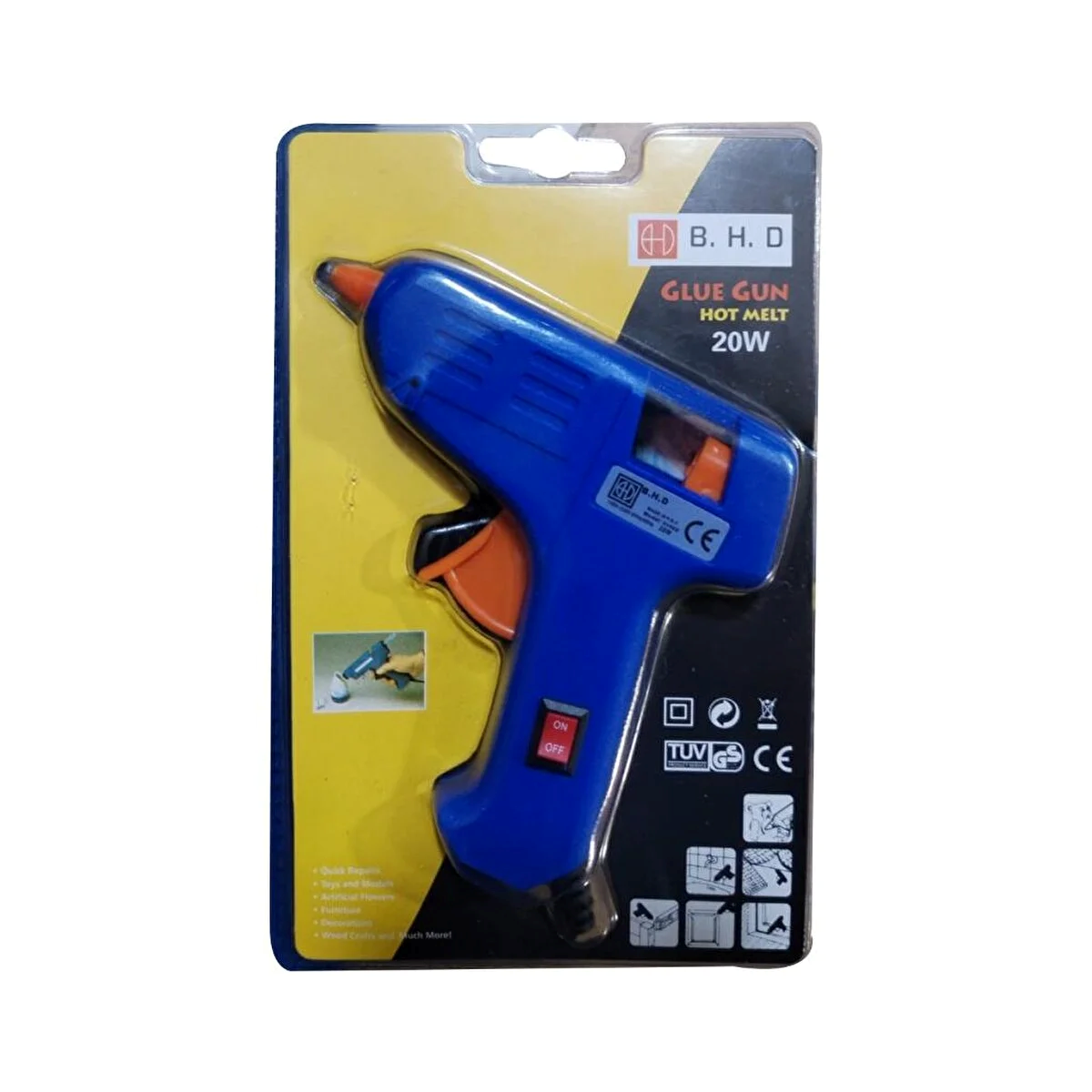 Bhd 1502 Küçük Silikon Tabancası 20 Watt Mavi