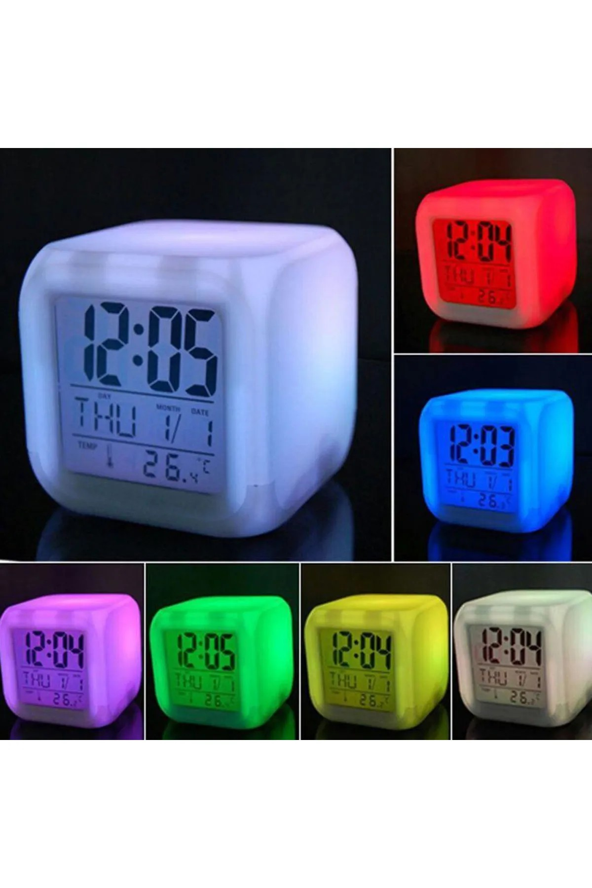 Dempower Dp-140 Renk Değiştiren Masaüstü Küp Çalar Saat