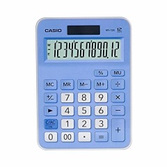 Casio Hesap Makinesi 12 Hane Mavi
