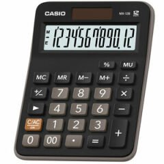 Casio Hesap Makinesi 12 Hane Siyah