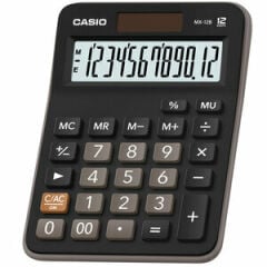 Casio Hesap Makinesi 12 Hane Siyah