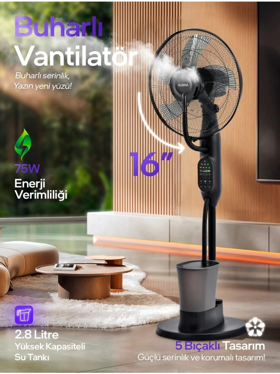 Auhma Acfn01 Buharlı Vantilatör