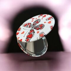 Golden Angel Cep Aynası Kelebek Desen