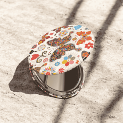 Golden Angel Cep Aynası Kelebek Desen