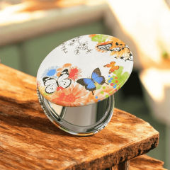 Golden Angel Cep Aynası Kelebek Desen