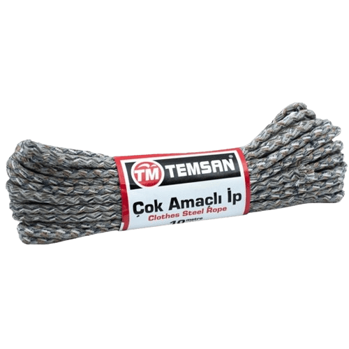 Temsan Çok Amaçlı İp 10mt Yassı Karışık Renkli