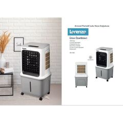 Lorenzo Aircool Portatif Sulu Hava Soğutucu Klima 35 Lt