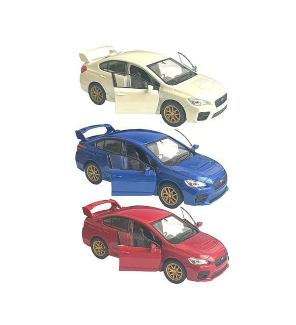 Welly Metal Araba Çek Bırak Diecast Subaru Lacivert