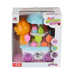 Aya Toys İnek Sevimli Dondurma Arabası Sesli Işıklı Pilli Sarı