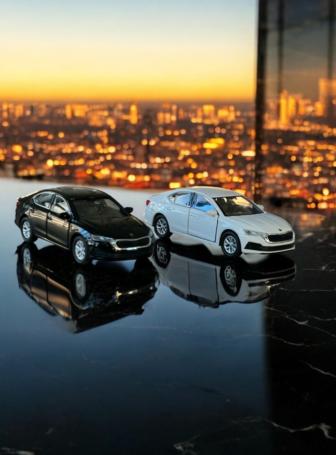 Welly Metal Araba Çek Bırak Diecast Skoda Octavia
