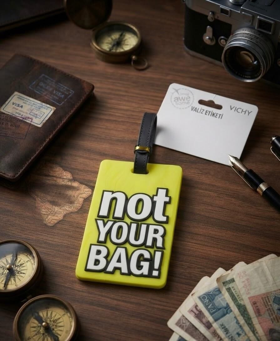 Vıchy Valiz Etiketi Not Your Bag Vch-6856 Sarı