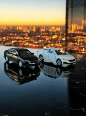 Welly Metal Araba Çek Bırak Diecast Skoda Octavia Siyah