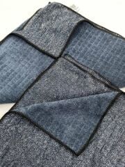 Parlax Mikrofiber Bez Simli Kareli 40 X 40 Cm Füme