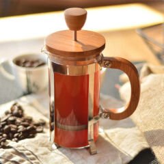 O.M.S 9132 French Press 350 Ml Bambu Ahşap