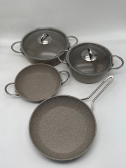 Vivaldi Eco Granit 3mm İdeal 6 Parça Set Açık Gri