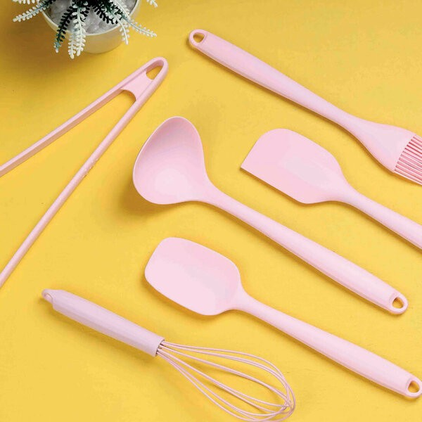 Arow Pink More Silikon Set Servis 6 Parça Pembe