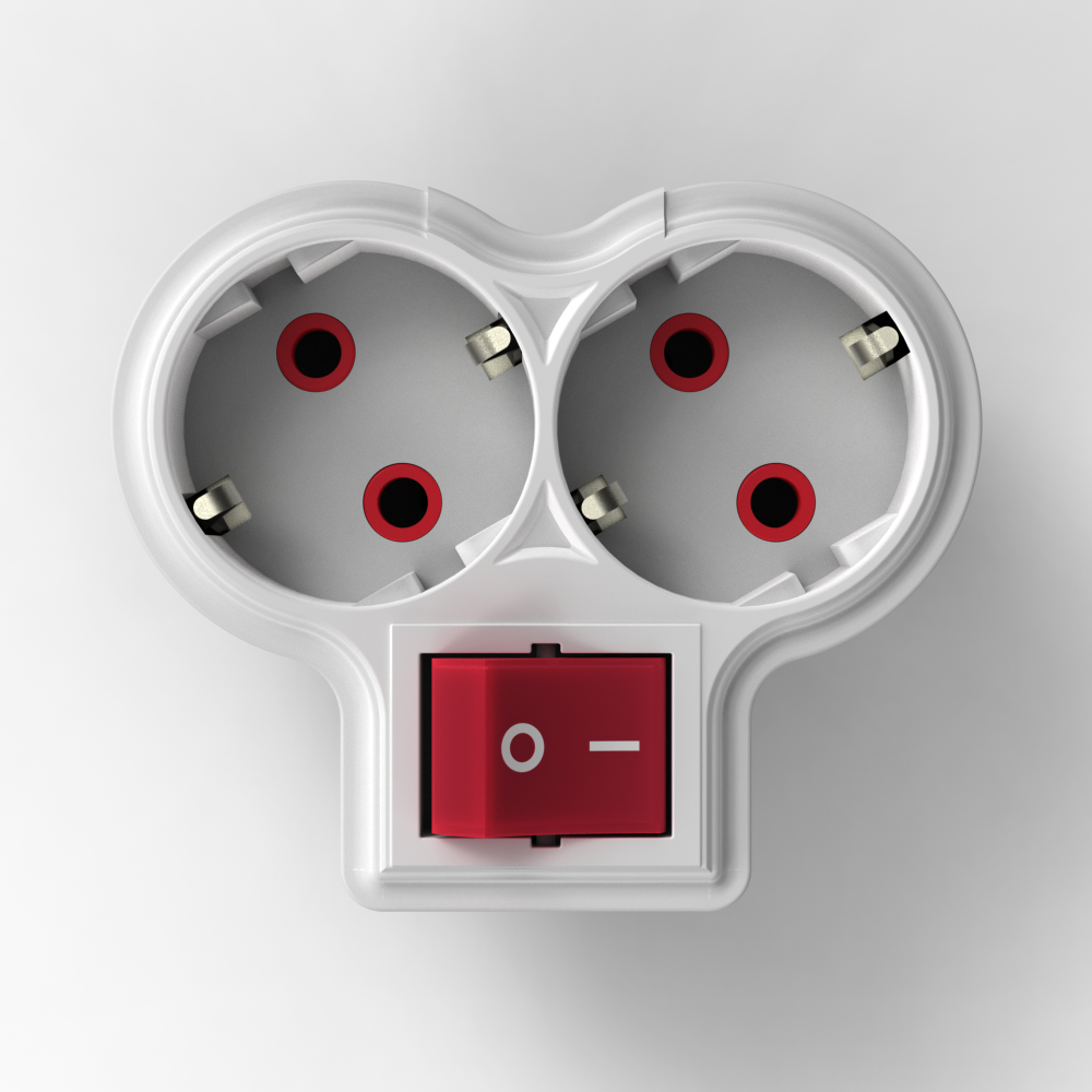 Fetih 107-02 2 Li Anahtarlı Topraklı Fiş