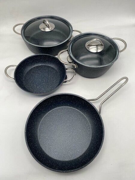 Vivaldi Eco Granit 3mm İdeal 6 Parça Set Koyu Gri