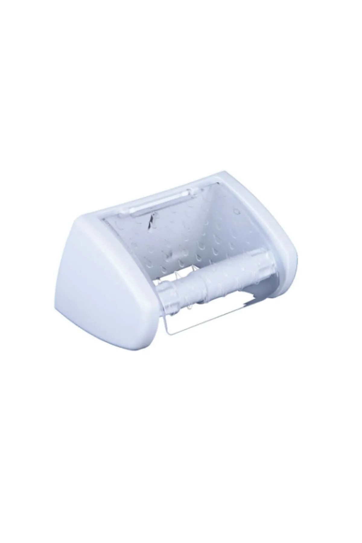 Zp-237 Zambak Kristal Kapaklı Wc Kağıtlık Beyaz