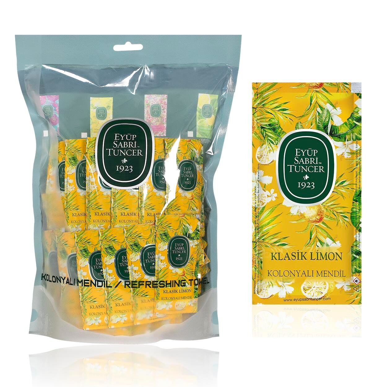 Eyüp Sabri Tuncer Kolonyalı Mendil Limon 150 Adet