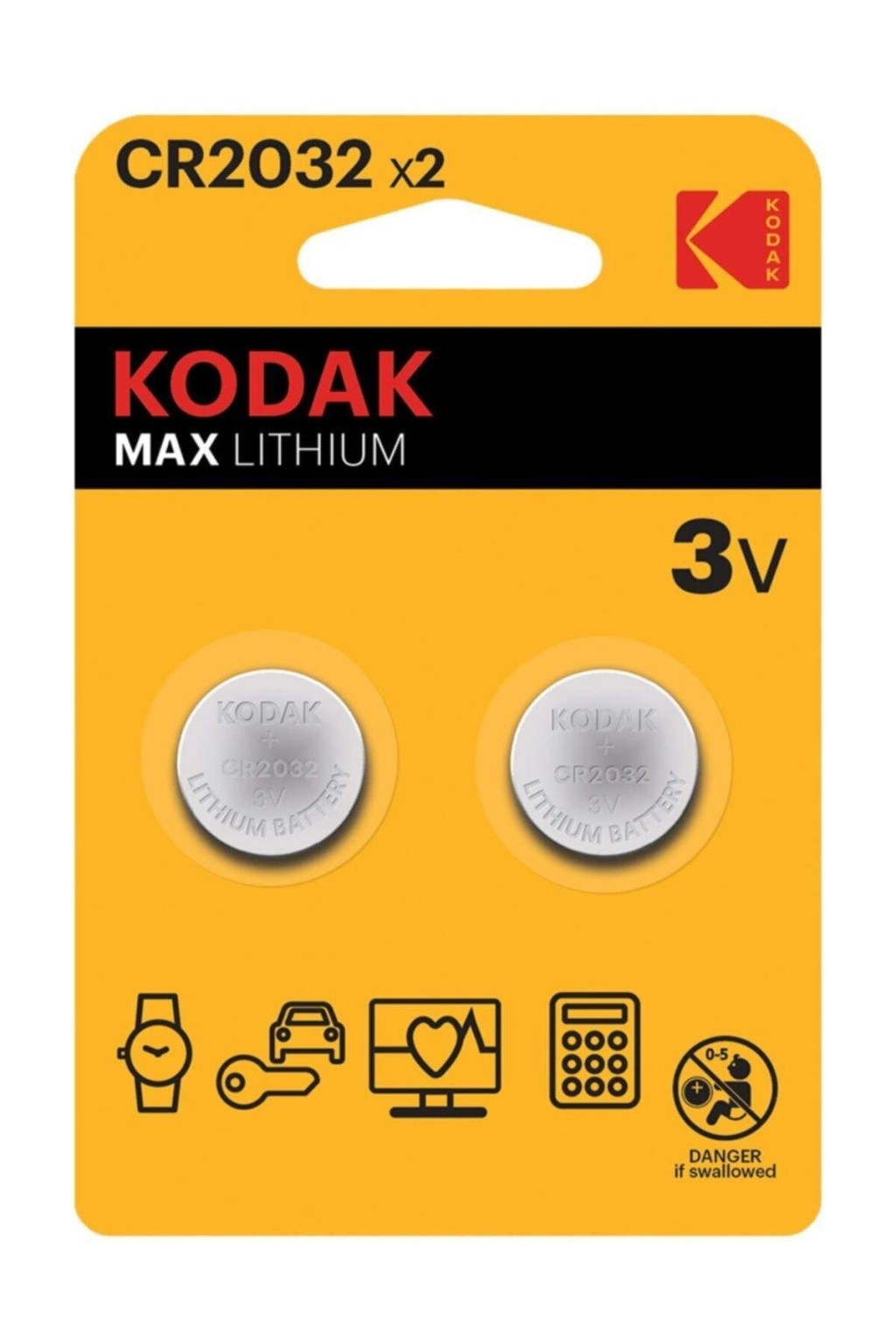 Kodak Pil Para Ultra Lityum Cr2032 2 Adet
