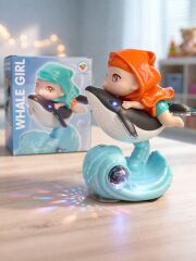 Akkuzu Balıklı Kız Pilli Işıklı Sesli