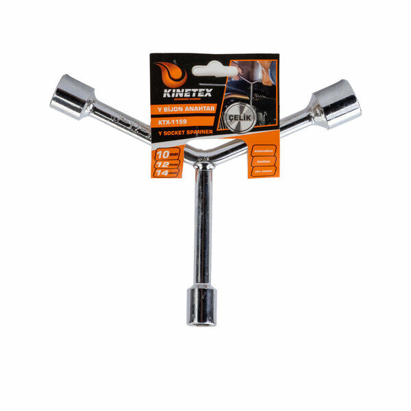 Kinetex Çok Amaçlı Anahtar 3 Kollu 10-12-14 Gümüş