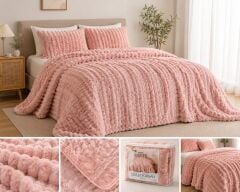 Merinos Outlet Diamond Bubble Yorgan 220 X 240 Cm Pembe