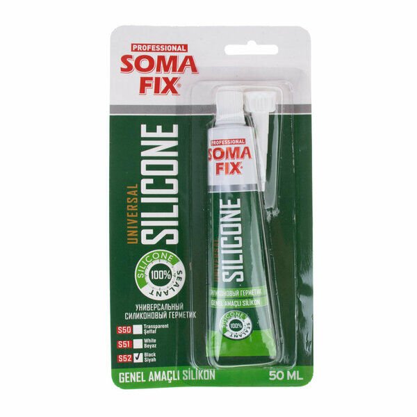 Somafix Genel Amaçlı Tüp Silikon 50 Ml 70 Gr Siyah